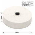 thumbnail image 1 of 3\" Grinding Stone Polishing Wheel 10mm Bore Set For Bench Grinder Metal Working, 1 of 1