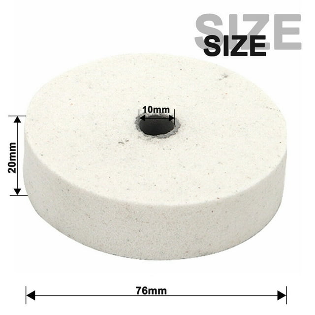 3\" Grinding Stone Polishing Wheel 10mm Bore Set For Bench Grinder Metal Working