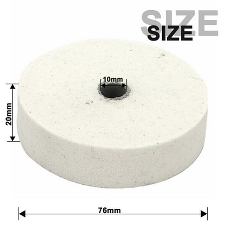 

GLFSIL 3\ Grinding Stone Polishing Wheel 10mm Bore Set For Bench Grinder Metal Working