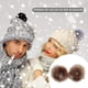 thumbnail image 5 of Cateissary Bolas de piel de zorro pompones DIY sombreros de invierno bufanda Skullies de punto DIY manualidades hechas a mano fiesta Navidad ropa de felpa Artesanía tres colores Cateissary HA059883-04, 5 of 6