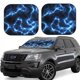 thumbnail image 1 of Balery Blue Lightning Parasol para parabrisas de coche de 2 piezas | Parasol plegable para parabrisas delantero de coche para la mayoría de sedanes-Small, 1 of 6