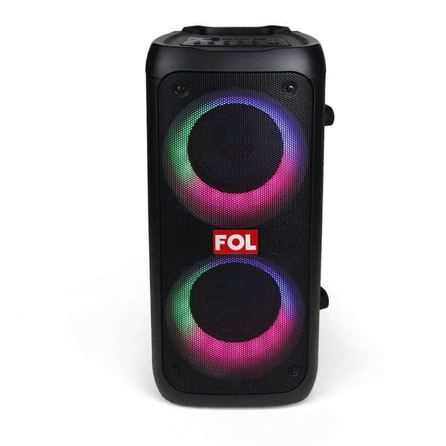 Bocina FOL Inalámbrica Bluetooth Portátil Recargable FS-L2204 TWS RGB 20W Negro