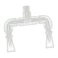 thumbnail image 5 of Dualoai Aquarium Plumbing Kit Clear Rotating Water Outlet Nozzle Return Pipe Fitting Inner Dia. 25mm, 5 of 7