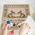 thumbnail image 4 of Embroidery Kit for Beginners Easter Bunny Stamped Cross Stitch Set Complete Supplies for Adults and Craft Learning, 4 of 7