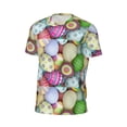 thumbnail image 6 of Wukai Colorful Easter Eggs Print Men's Short-Sleeved Mesh T-Shirt,Quick-Dry Short Sleeve Workout T-Shirt-Medium, 6 of 8