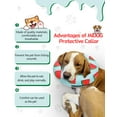 thumbnail image 7 of MIDOG Adjustable Polyester Dog Cone Collar for Large Medium Small Dogs after Surgery,Pillow Collar for Cats & Dogs, Watermelon Red, 7 of 7