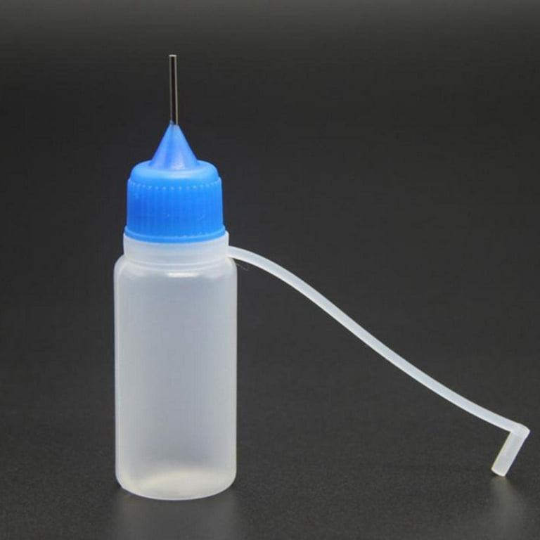 10Pcs Fine Tip Glue Bottles Applicators, Refill Liquid Bottles, Glue Bottle  for Oil Small Gluing Projects DIY Crafts Blue
