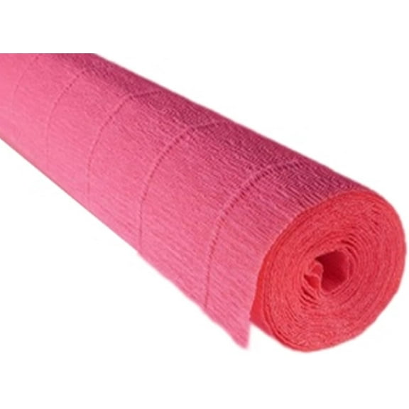 Premium Italian Crepe Paper Roll Heavy-Weight 180 Gram 13.3 sqft (51-Pink)