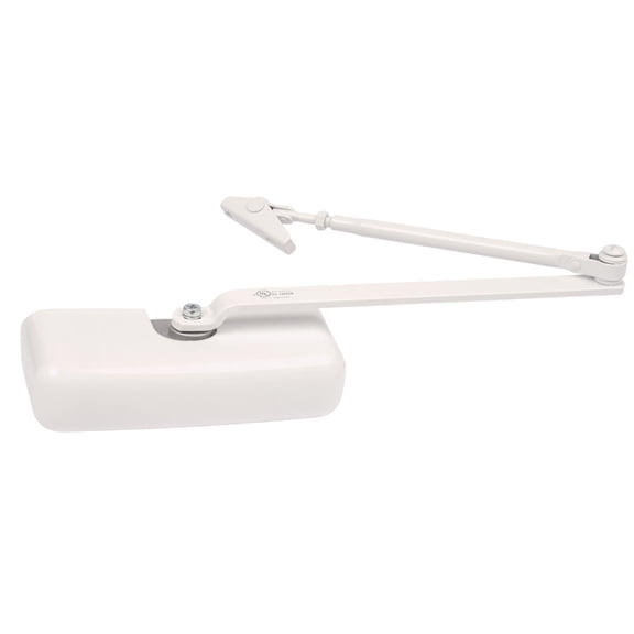 Brinks Hydraulic Adjustable Steel Door Closer – White, Model EJD5035161, 1 Count