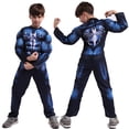 thumbnail image 3 of Disfraz de superhéroe de MARVEL para niños, spiderman, Capitán América, iron man, Pantera, Thor, ropa muscular para Halloween, 3 of 4