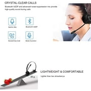 Trucker Bluetooth Headset RAOPINGX Wireless Headset with Microphone Over The Head Headphones with Noise Cancelling