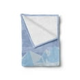 thumbnail image 2 of Polar Bear Soft Flannel Fleece Blanket, Arctic Circle Animals Floating on Icy Rocks Eco Habitat Zoo Nordic Pole Pattern, Cozy Plush for Indoor and Outdoor Use, 70" x 90", Multicolor, by Ambesonne, 2 of 5