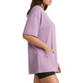 thumbnail image 2 of MOYIKO Oversized T Shirts for Women Half Sleeve Crewneck Loose Fit Tees Summer Tops with Pockets, 2 of 7