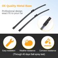 thumbnail image 2 of ORUYROP 26" 20" 16" Windshield Wiper Blades Replacement for Lexus Rx350 RX450h 2016 2017 2018 2019 2020 2021 2022 Premium All Weather Blade (3 of Set), 2 of 7