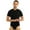 99#Black, variant on Dwaogom Men Short Sleeve Bodysuit Pajama Bodysuit One Piece Pajamas Rompers Basic Onesie