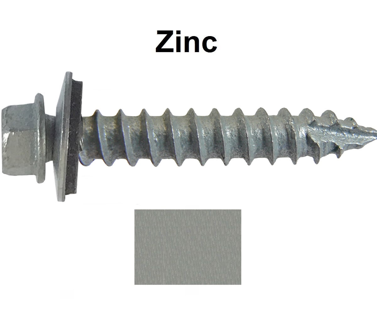 #12 Metal Roof Siding Screw Stainless Steel Roofing Screws w/EPDM Washer QTY 100 