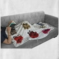 thumbnail image 6 of Zodiac Soft Flannel Fleece Throw Blanket, 12 of the Signs with Brushstrokes Effect Birth Calendar Horoscope Design, Cozy Plush for Indoor and Outdoor Use, 70" x 90", Multicolor, by Ambesonne, 6 of 6