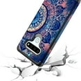 thumbnail image 5 of LG K51 Case, Rosebono Slim Hybrid Dual Layer Shockproof Hard Cover Graphic Fashion Cute Colorful Silicone Skin Cover Armor Case for LG K51 (Mandala), 5 of 5