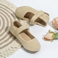 thumbnail image 2 of Toddler Girls Dress Shoes Mary Jane Low Shoes Ballerinas Princess Shoes Wedding Shoes Flat Shoes for Kids Size 2-2.5T, 2 of 7