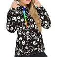 thumbnail image 4 of KLL Skeleton for Womens Pullover Hoodie with Pocket Hooded Long Sleeve Shirts Sweatshirt for Women-Large, 4 of 7