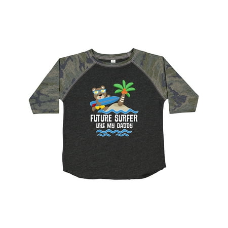 

Inktastic Surfing Future Surfer Like Daddy Gift Toddler Boy or Toddler Girl T-Shirt