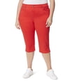 thumbnail image 1 of Pantalones Capri Gloria Vanderbilt Amanda Talla Plus Rojo 18 Largo, 1 of 1