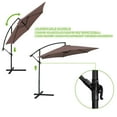 thumbnail image 5 of Geniqua 10FT Outdoor Umbrella Patio Offset Market Terrace Cantilever Cranking Base Gray, 5 of 8