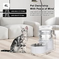 thumbnail image 4 of RIZZARI Automatic 4L Pet Waterer, Gravity Stainless Steel Water Dispenser, 100% BPA-Free, Water Feeder for Cats and Small and Medium-Sized Dogs, 4 of 8