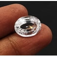 thumbnail image 3 of 10.25 Ratti / 9.75 Carat Natural White Sapphire Stone I Certified Safed Pukhraj Birthstone I Precious Loose Gemstone By Lab Certified-B0DKBY, 3 of 4
