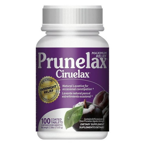 Prunelax Ciruelax Maximum Relief Laxative Tablets - 100 Ct