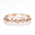 thumbnail image 4 of 2.25Ct Rose Gold Oval Cut Diamond Engagement Ring Set, Half Eternity Ring, Hidden Halo Bridal Ring, Perfect Gift For Her, 4 of 9