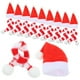 thumbnail image 3 of 20 piezas de adorables adornos navideños de punto, mini adornos navideños para muñecas., 3 of 5
