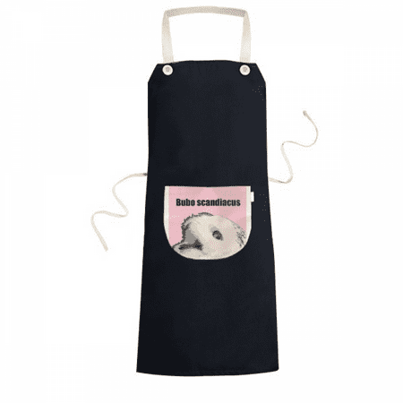 

Bubo Scandiacus Bird White Apron Bib Sarong Cooking Baking Kitchen Pocket Pinafore