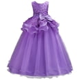 thumbnail image 5 of TBWNWG Girls Dress for Everyday Wear with Classic Tutu Long Gown for 5–16 Years – for Parties Pageants Weddings and Performances,Size 9-10 Years, 5 of 8