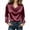 Wine, variant on Asxite Plus Size Womens Tops Solid Relaxed Cowl Neck Long Sleeve Trendy Fall Casual Tees