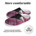thumbnail image 6 of Lsque Flower Bald Eagle Pattern Womens Comfort Cotton on Scuff With Memory Foam and Anti-skid Sole Slipper-46/47, 6 of 7