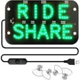 thumbnail image 2 of Uscallm 5Pcs St. Patrick's Day LED Car Sign Windshield Light 7.5 X 4.5 Inch USB Powered Ride Driver Sign With Suction Cups RGB LED Light For Vehicle, 2 of 9