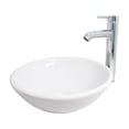 thumbnail image 1 of Lavabo Ovalin Redondo con Accesorios Porcelana Esmaltada Ceramosa DETROIT, 1 of 8