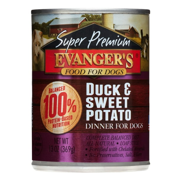Evanger's Super Premium Duck & Sweet Potato Wet Dog Food, 13 Oz