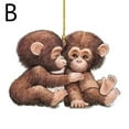 thumbnail image 1 of Monkey Acrylic Pendant Car Rearview Mirror Charm Keychain, Pendant Bag H2M2, 1 of 1