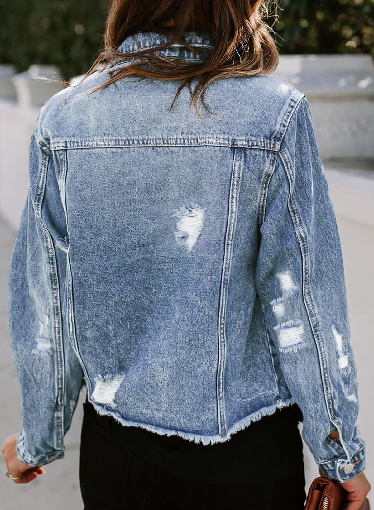Kizmi - Collared Washed Button-Up Denim Jacket / High Rise Loose-Fit Jeans  | YesStyle