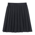 thumbnail image 2 of 1PC Japanese Style Uniform Graduate School Uniforms Tight Waist Short Skirt Cool Bust Skirt for Middle School Student (Navy Blue Size S), 2 of 8