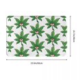 thumbnail image 3 of Weed Leaf Doormat Bedroom Modern Soft Entrance Balcony Mat Plants Green Anti-slip Floor Rug Bath Mat, 3 of 6