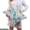 thumbnail image 4 of Ambesonne Grey and Blue Fabric by the Yard Upholstery, Daisies, 5 Yards, Pale Grey Black Blue, 4 of 4