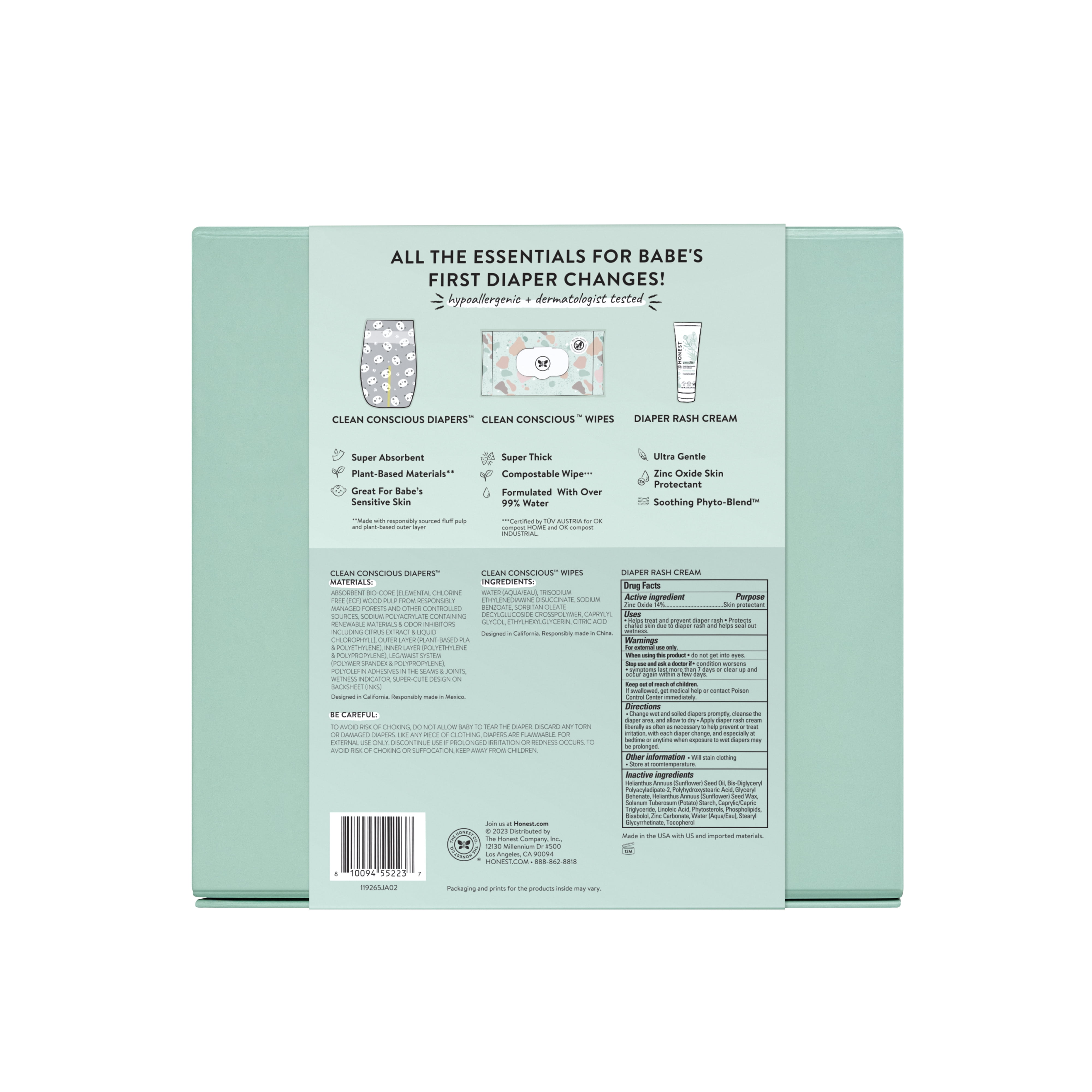 The Honest Company Babes Clean Bum Infant Gift Set