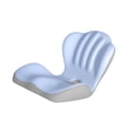 thumbnail image 2 of Cojín ergonómico espuma viscoelástica con funda lavable y respaldo versátil en forma L para sillas juegos, ideales para el hogar y los Azul grisáceo, 2 of 8