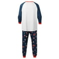 thumbnail image 5 of XIAOCHA Womens Christmas Family Matching Pajamas Set Red Car Graphic "Merry And Christmas" Letter Printed Crewneck Long Sleeve Top With Festive Print Pants Sleepwear For Dad, 5 of 7