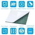 thumbnail image 4 of Uxcell 8x8 Inch Lamp Base Felt, 6Pack 3mm Thickness Square Soft Adhesive Non-slip Backed Felt Dark Green, 4 of 7