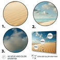 thumbnail image 3 of Designart "Footprints In Beach Photo VIII" Nautical & Beach Floater Framed Wall Decor, 3 of 7