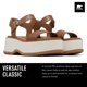 thumbnail image 2 of Sandalia de tacón Sorel Velvet Tan 9.5 a la moda para mujer, 2 of 6